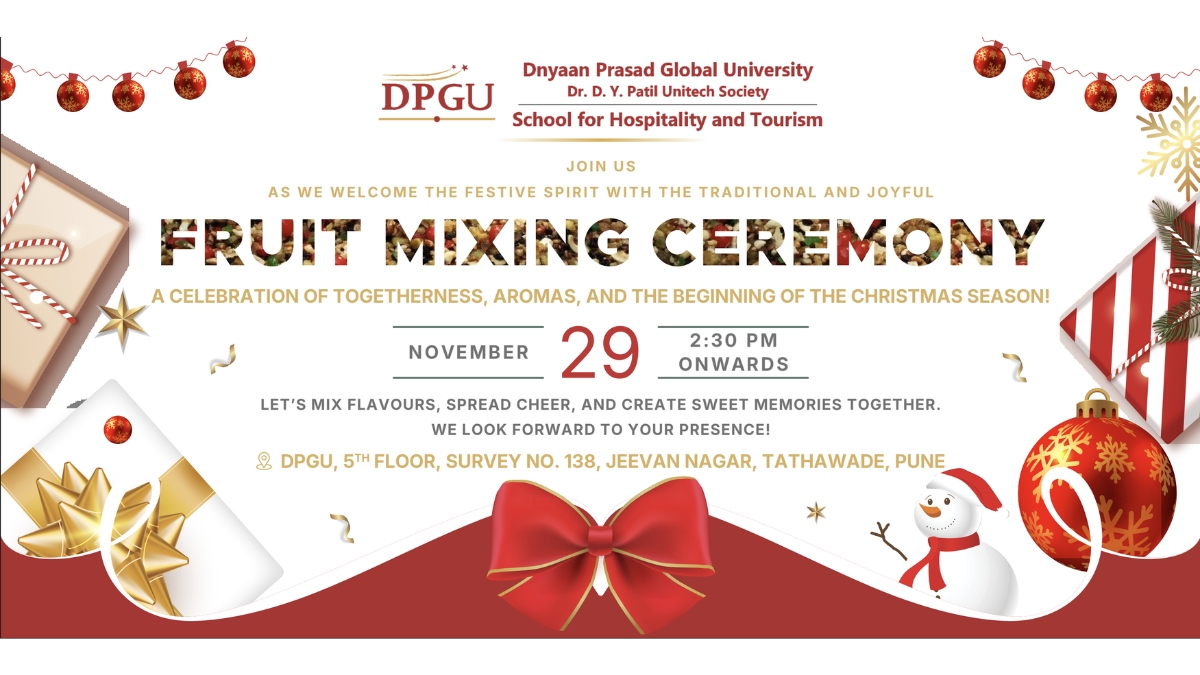 DPGU School for Hospitality and Tourism Hosts Annual Fruit Mixing Ceremony